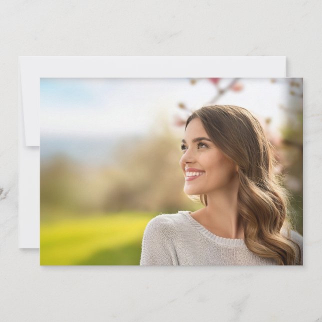 Photo Only Design Graduation Insert Invitation (Front)