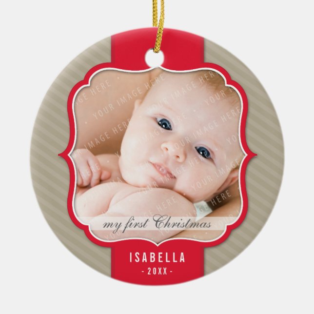 PHOTO ORNAMENT :: lapel design 3 (Front)