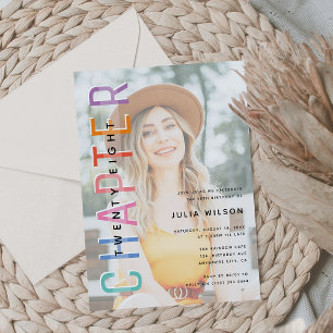Photo Overlay CHAPTER (any age) Birthday Party Invitation