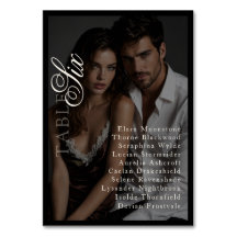 Photo Overlay Dark Moody Table Seating Chart