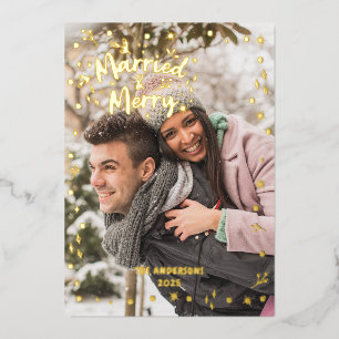 Photo Overlay Married Merry Newlywed