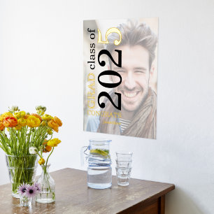 Photo Overlay Name Congrats Grad 2024 Graduation Foil Prints