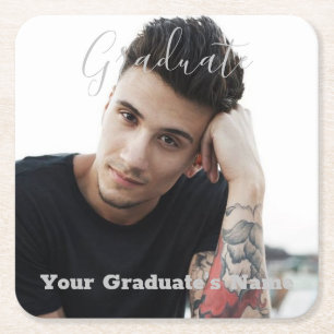 Photo Paper Coaster - Graduate HAMbyWG