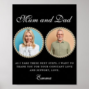 Photo Parents of the Bride Gift Thank You Gift Pos Poster