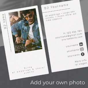 Photo party DJ weddings  Business Card