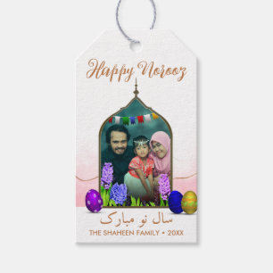 Photo Pastel Happy Norooz Pink Flower Colourful Eg Gift Tags