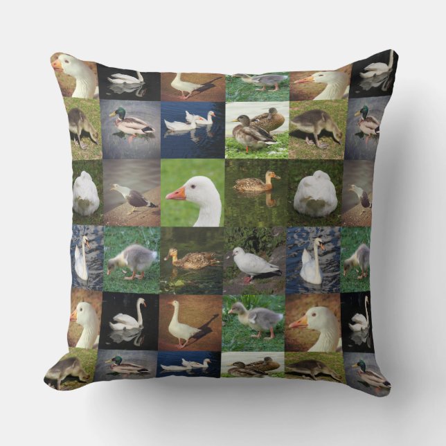 Photo Patchwork - Birds Cushion (Front)