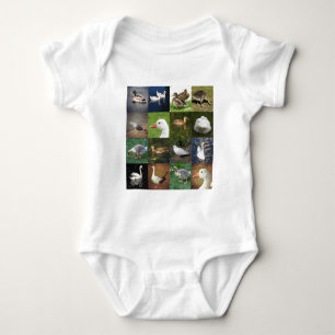 Photo Patchwork Square - Birds Baby Bodysuit