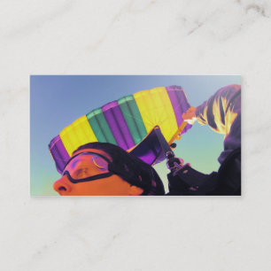 photo perfect skydiver business card