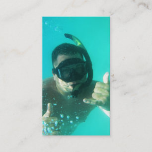 photo perfect snorkelling business card