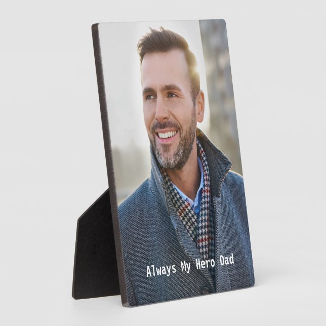 Photo Personalise Easel Custom Plaque (Side)