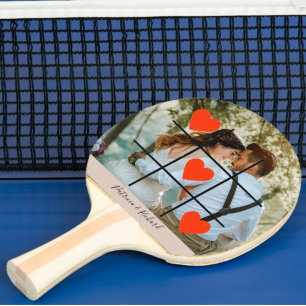 Photo Personalise Valentine Love Ping Pong Paddle