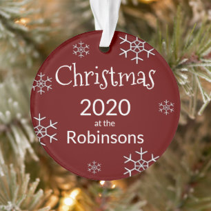 Photo Personalised 2020 Covid Christmas Tree Ornament