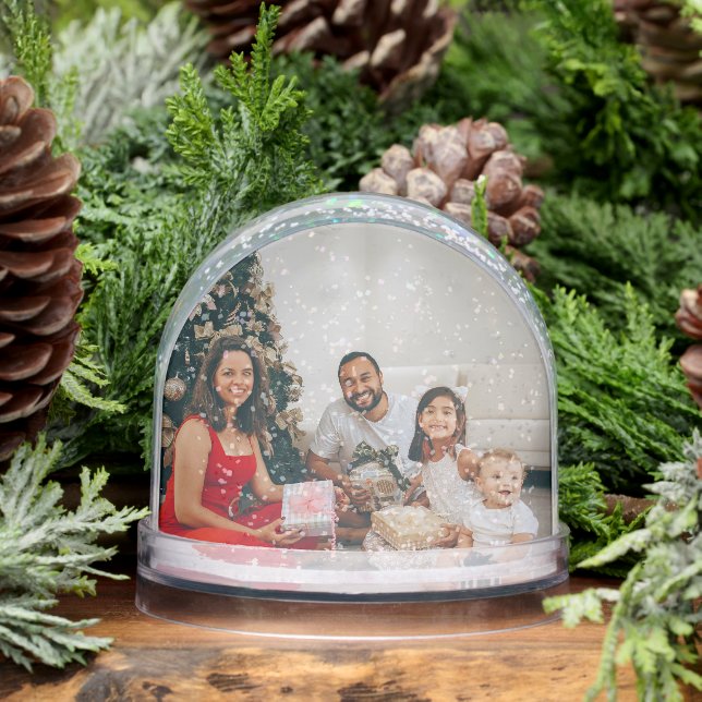 Photo Personalised 2 sided Custom Made  Snowglobe (Winter)