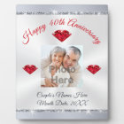 Photo Personalised 40 Years of Marriage Gift
