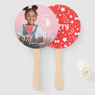 Photo Personalised Birthday Hand Fan