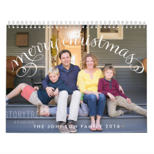 Photo Personalised Calendars 2016 Merry Christmas