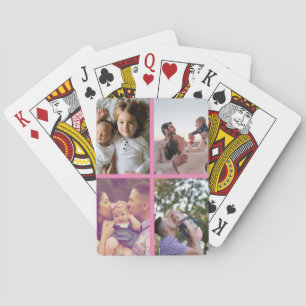 Photo Personalised Custom Collage Playing Cards