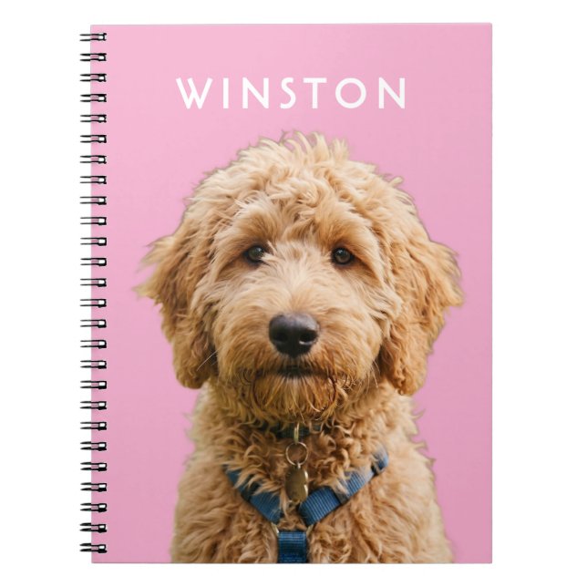 Photo Personalised Dogs Name - READ DESCRIPTION Notebook (Front)
