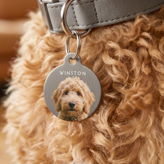 Photo Personalised Dogs Name - READ DESCRIPTION Pet Tag (Photo Personalized Dogs Name - READ DESCRIPTION Pet ID Tag by Ricaso - Easy remove background )