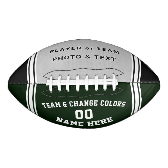 Photo Personalised Football Ball in Your COLORS (Front)