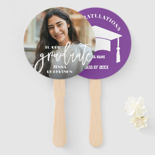 Photo Personalised Graduate Hand Fan