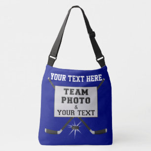 PHOTO Personalised Hockey Gifts for Coaches or Mum Crossbody Bag