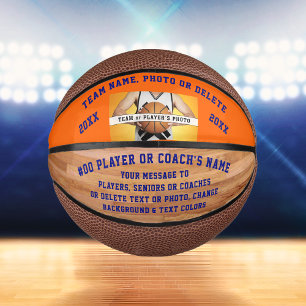 Photo, Personalised Mini Basketball, CHANGE COLORS Basketball