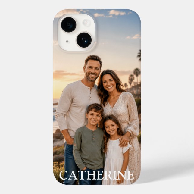 Photo Personalised Name Custom Case-Mate iPhone Case (Back)