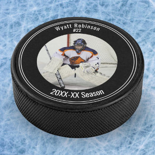 Photo Personalised Player Ice Hockey Hockey Puck