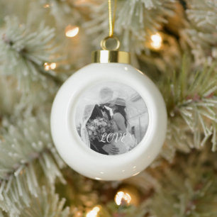 Photo Personalised Snowflake Framed Ornament