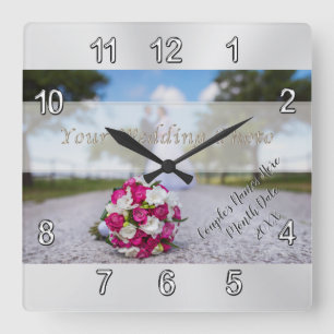 Photo, Personalised Wall Clock Wedding Gift Ideas