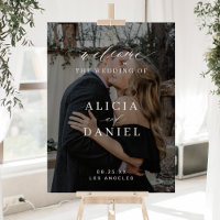 Photo personalised wedding welcome Acrylic Sign