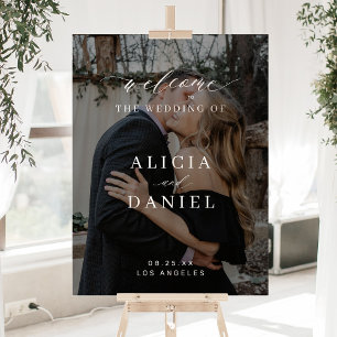 Photo personalised wedding welcome Acrylic Sign