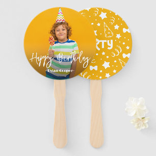 Photo Personalized Birthday Hand Fan