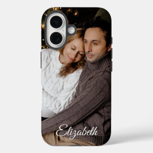 Photo Personalized Name iPhone 16 Case