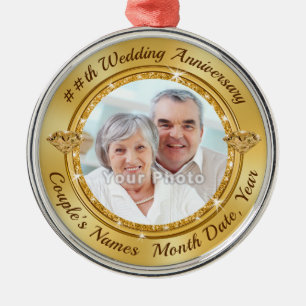 Photo Personalized, Wedding Anniversary Ornaments