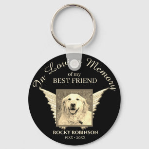 Photo Pet Memorial in Loving Memory Keychain