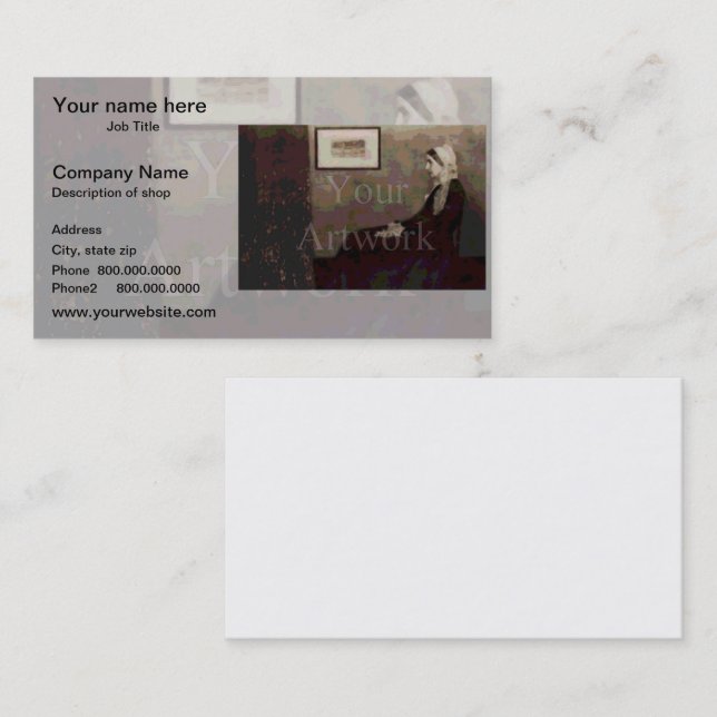 Photo Phantom Background template Business Card (Front/Back)