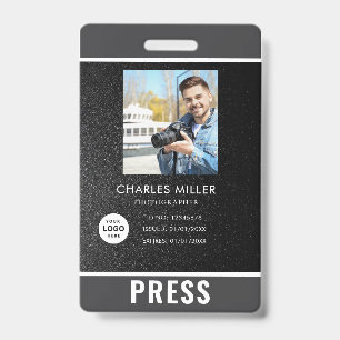Photo Photographer Press Badge ID Badge