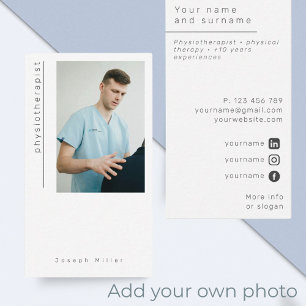 Photo physical physiotherapist Business Card