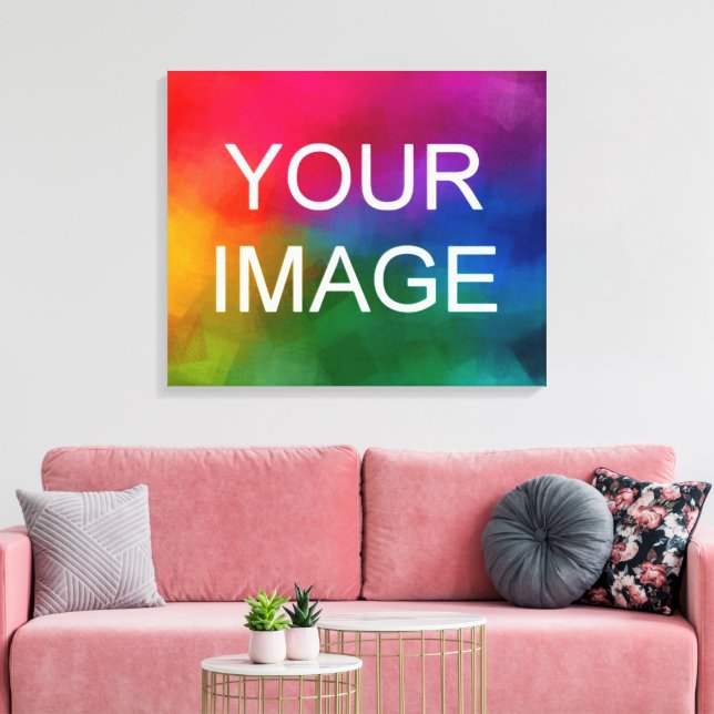 Photo Picture Image Logo Template HQ Budget Canvas Print (Insitu(LivingRoom))