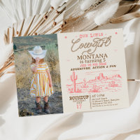 Photo Pink Brown Western Desert Cowgirl Birthday 