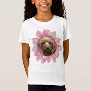 Photo Pink Flower Personalised T-Shirt