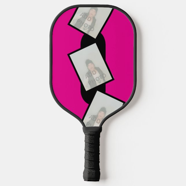 Photo Pink Pickleball Paddle (Back)