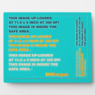 Photo Plaque 8 X 10 Cust Edit Change back colour