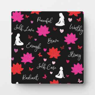 Photo Plaque Floral Motivational Artwork
