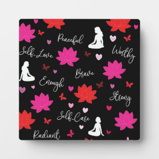 Photo Plaque Floral Motivational Artwork