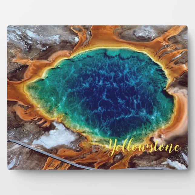 Photo Plaque-Yellowstone Hot Spring Plaque (Front)