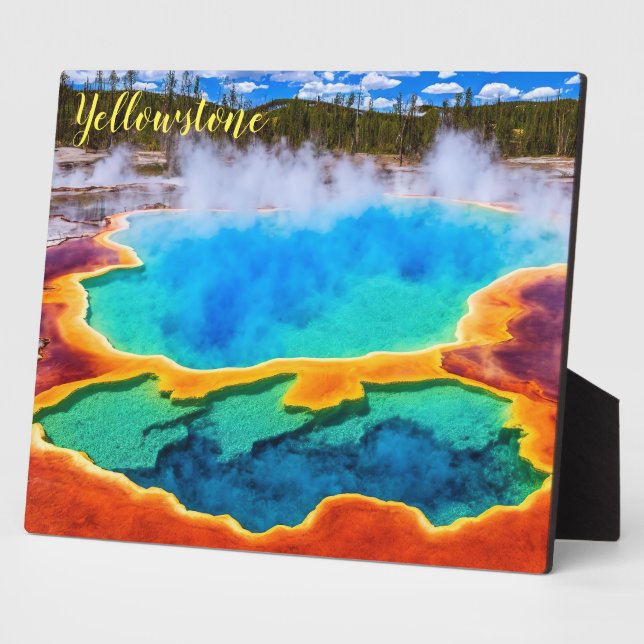 Photo Plaque-Yellowstone Thermal Hot Pot Plaque (Side)